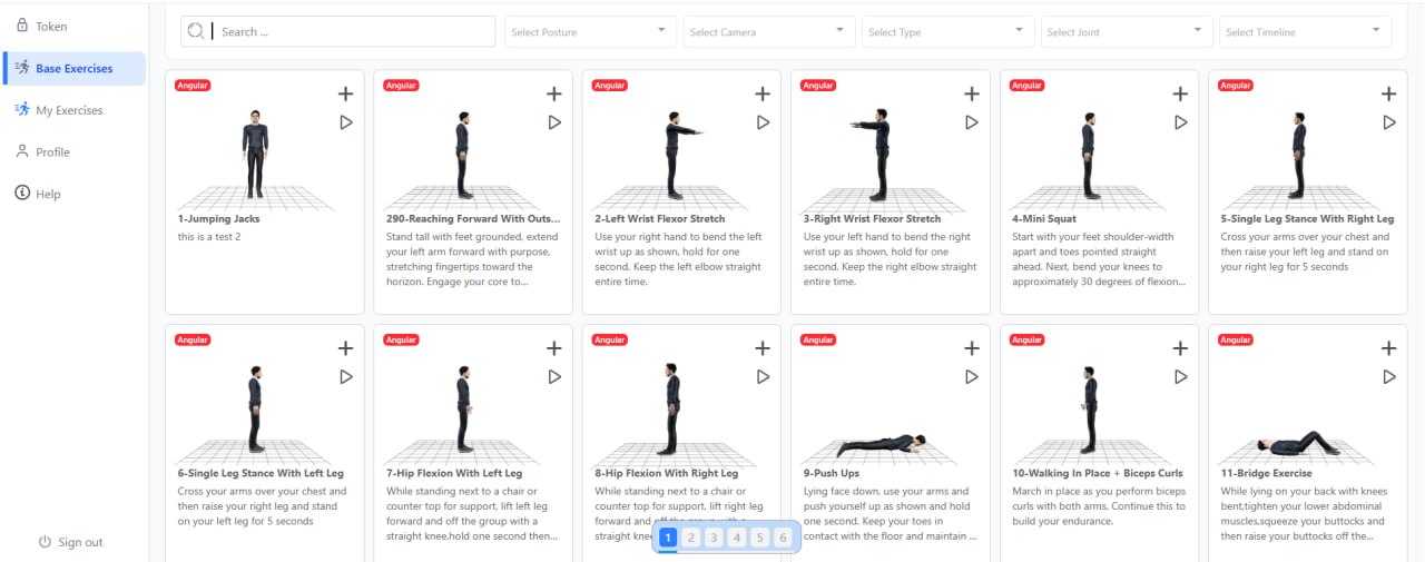 Fully Customizable Exercise Library